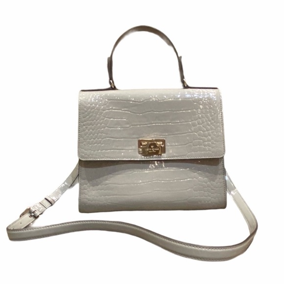 Kate Spade Doris Orchard Valley Handbag Sidewalk Beige Leather Kelly Bag - Picture 7 of 8